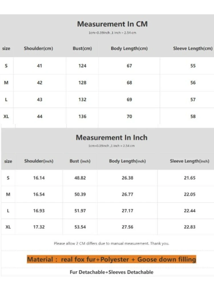 سترة الفراء الحقيقي المرأة الجديدة الأبيض أوزة أسفل معطف الشتاء سميكة الدافئة عادية الفراء طوق معطف الشتاء الثعلب الطبيعي الفراء سترة الخريف #6