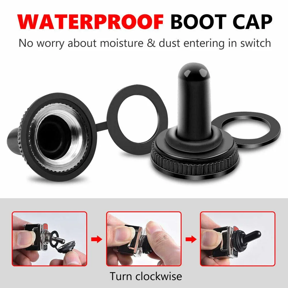 

Brand New Indoor Office Outdoor Toggle Switch Rocker Switch Dash Light Flick Marine Metal+Plastic Parts Waterproof
