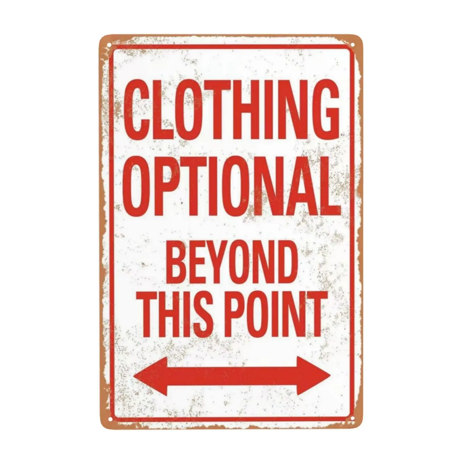 Clothing Optional Beyond This Point Sign Vintage Metal Tin Signs Man Cave Decor Bar Signs Wall Decor For Room Gifts For Men R