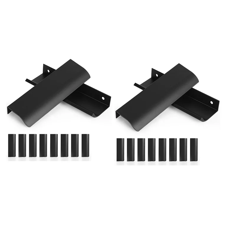 

-WSFS 20Pcs Modern Finger Edge Pulls, 120Mm/4.7Inch Aluminum Tab Pull Handles Silver Concealed Finger Drawer Handles