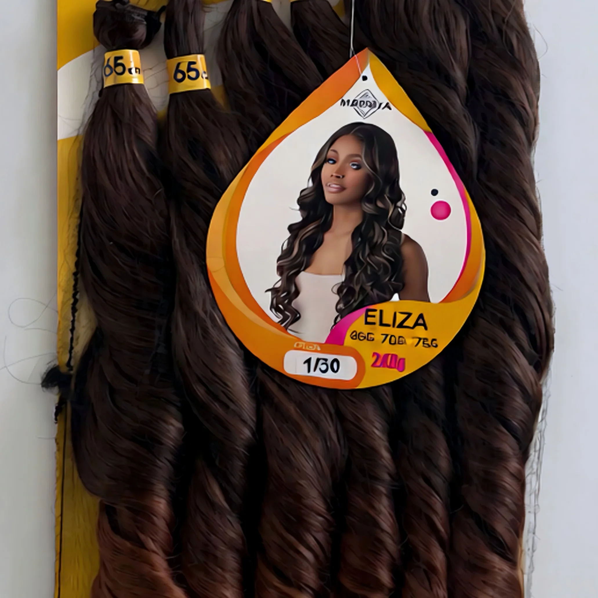 French Curl Braiding Hair 6X 240g, Pre-Waved Ends, Long Gradient 65-75cm, Synthetic Fiber, Hook Needle Braid, Boho Goddess Locs