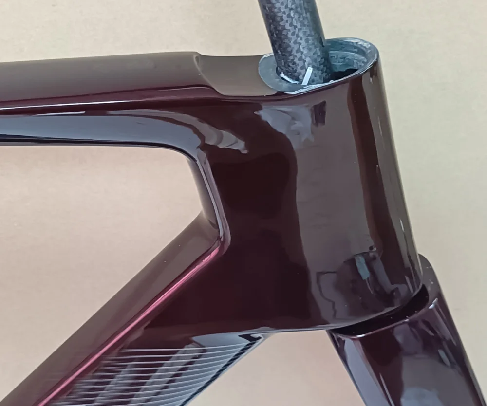 FIL Carbon Frame for Road Bike, Bicycle Disc Brake, Coffee Color