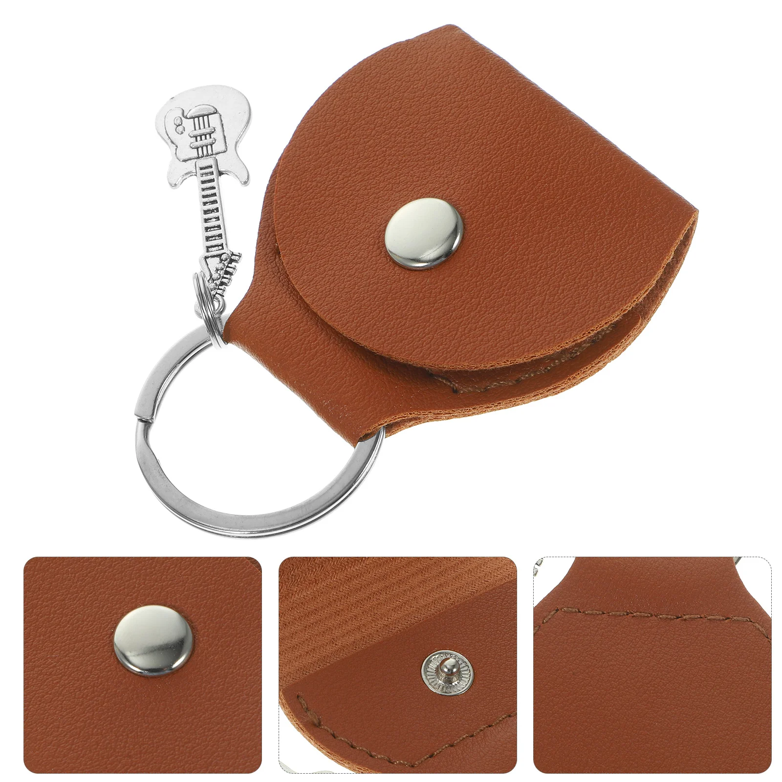 

Guitar Pick Holder Keychain Picks Storage Bag For Electric Acoustic Bass Mandolin Banjo Ukulele Lightweight Portable Picks