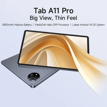 Ulefone Tab A11 Pro Tablet PC 8GB RAM 128GB/ 256GB ROM 11'' Slim 7.6mm 90Hz 8800mAh Android 14 MTK Helio G99 Octa Core 4G Tablet