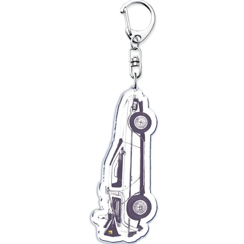 العودة إلى سلسلة المفاتيح المستقبلية للقلادة ، مارتي مكفلاي ، الأب ، إميت براون ، مجوهرات حلقة مفاتيح ، هدايا العيد ، فيلم كلاسيكي