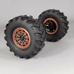 1 Pair Simulation Herringbone Pattern Rubber Tire for 1/14 Tamiya RC Truck For scania 770S For volvo For man