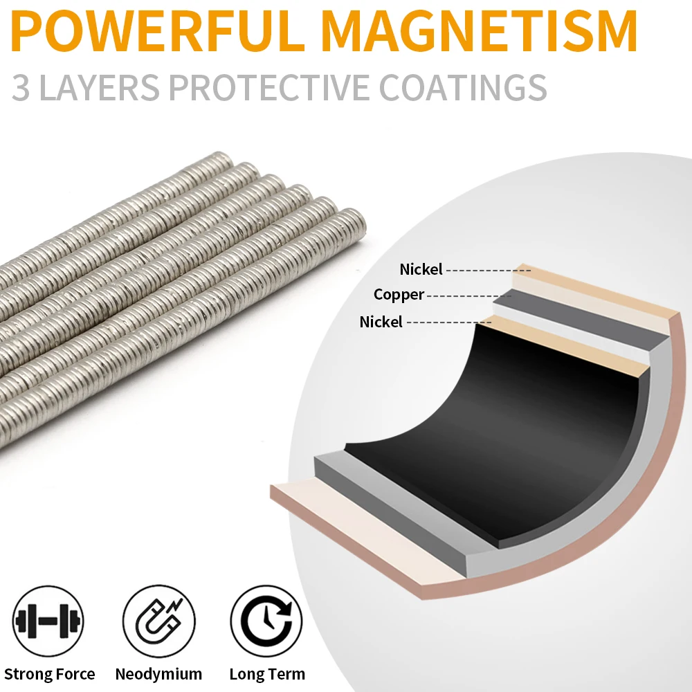 4x1mm Super Strong Round Magnets For Fridge, DIY Projects, Science & Office Use Refrigerator Magnet