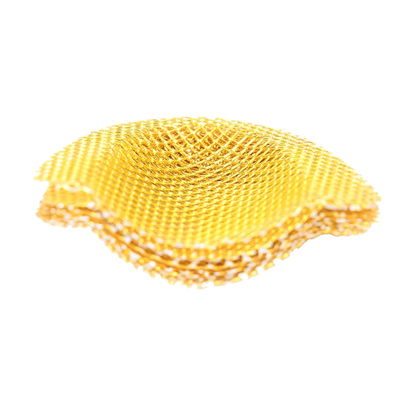 20 Pcs/pack Dental Reinforcement Mesh Golden Metal Palatal Reinforcement Mesh for Upper and Lower Palatal