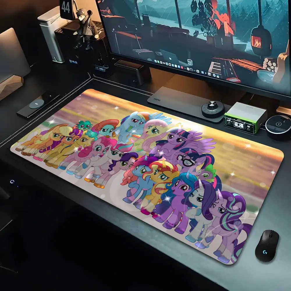 My little pony Mouse Pad Cartoon Lockedge Large Gaming Pad Computer Gamer tastiera Mouse Mat Desk Mousepad per PC Desk Pad