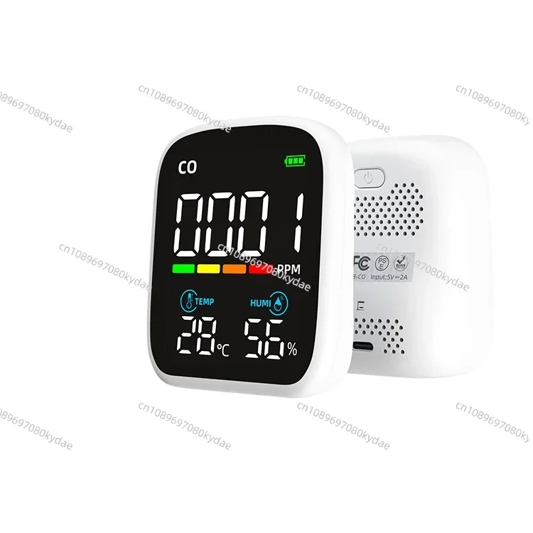 

New Electrochemical Carbon Monoxide Detector CO Detector Portable Temperature And Humidity Air Quality Monitor