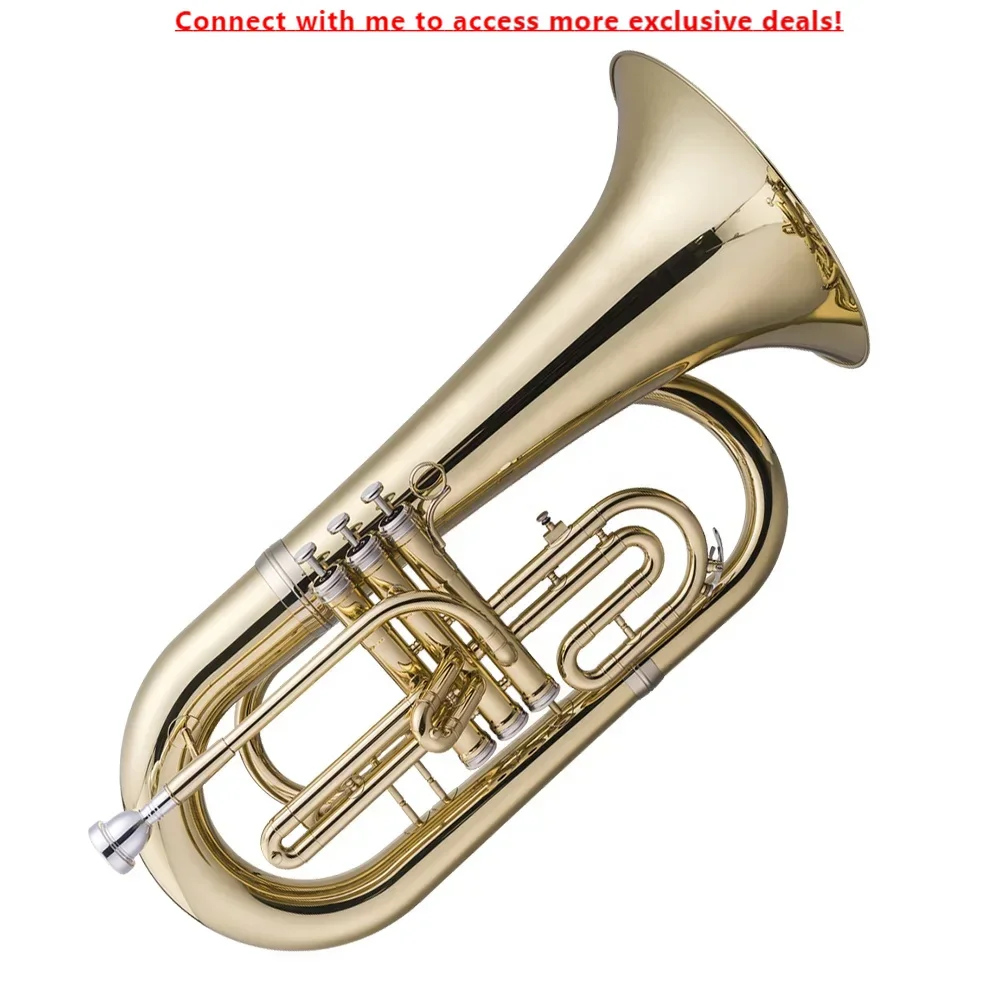 

SEASOUND OEM Professional Gold Lacquer Marching Instrument Euphonium JYMEP735