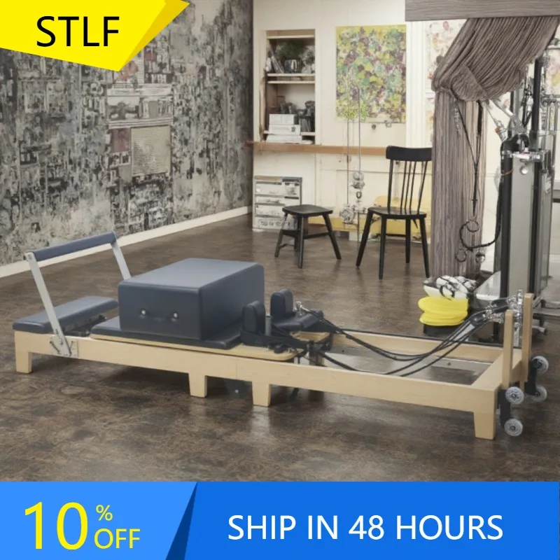 

YTYIN Luxury Home Professional Adjustable Wholesale Sturdy Classical Design Maple Folding Pilates Machine Reformer Bed