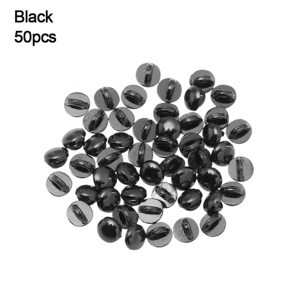 50pcs High Quality DIY Shoes Sewing Accessories  Ultra-small Buckle Belt Buckles Solid Round Buttons 1/6 Dolls Clothing