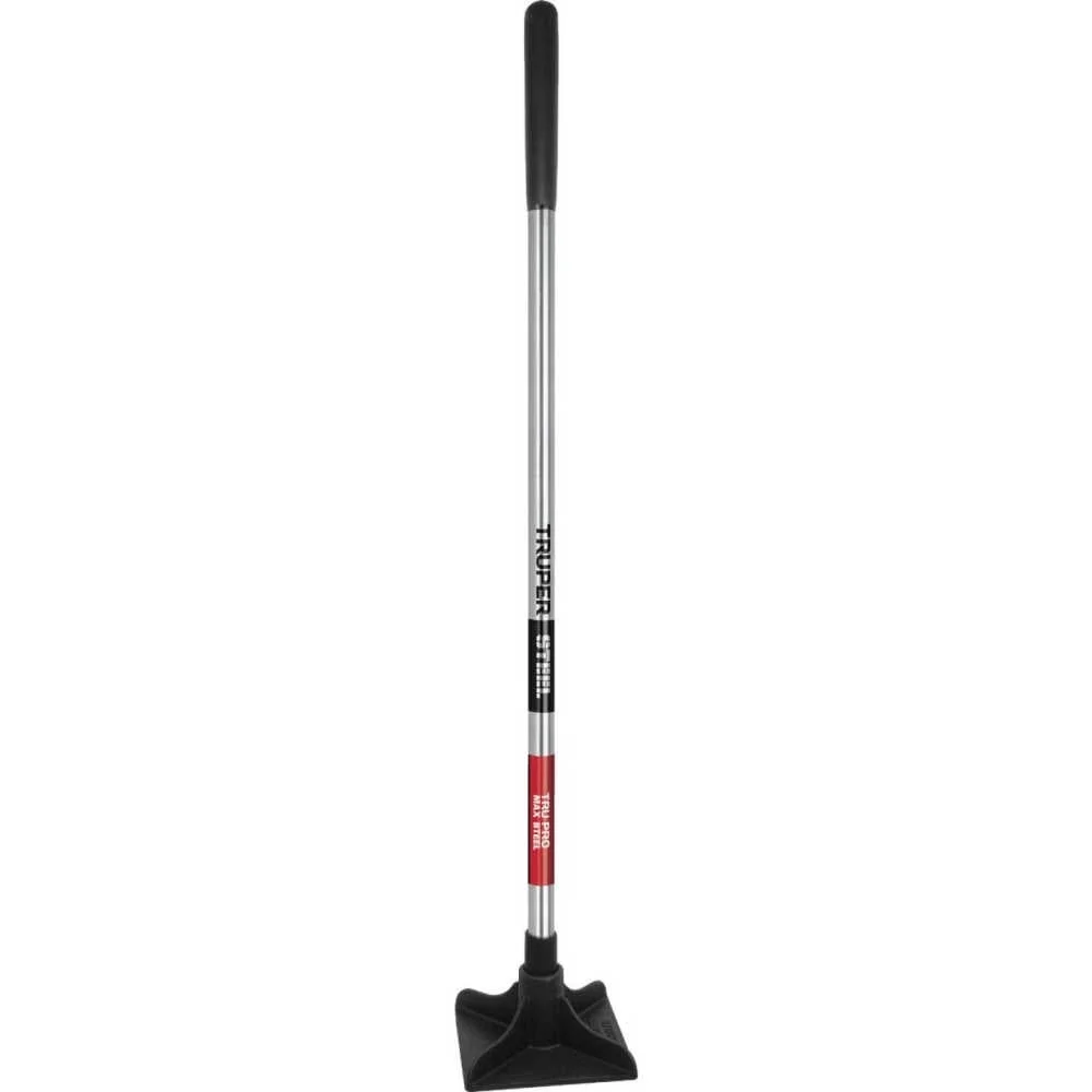 Heavy Duty Steel Tamper 8x8 Forged Steel Head 48 Inch Steel Handle 9 Inch Grip Tool Flat Soil Compaction