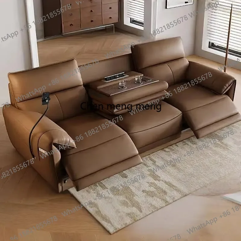 Armrest Loveseat Electric Sofa Waterproof Design Indoor Relax Lazy Recliner Sofas Luxury 3 Seater Divano Intelligente Furniture