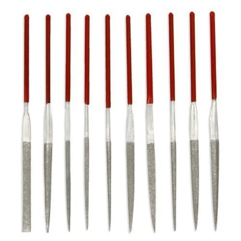 10pc Diamond Mini Needle File Set Metal Glass Stone