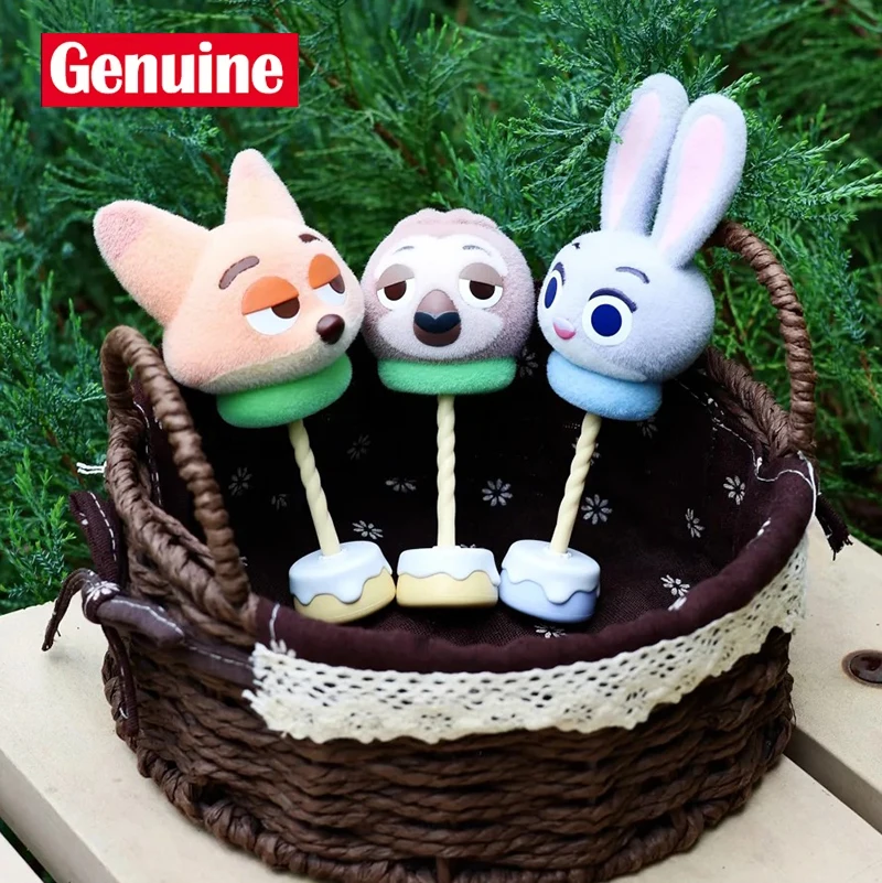 

Новая оригинальная серия хлопковых конфет Disney Zootopia, флокированная игрушка, слепая коробка, фигурка, модные игрушки, мультяшные куклы, украшения, рождественские подарки