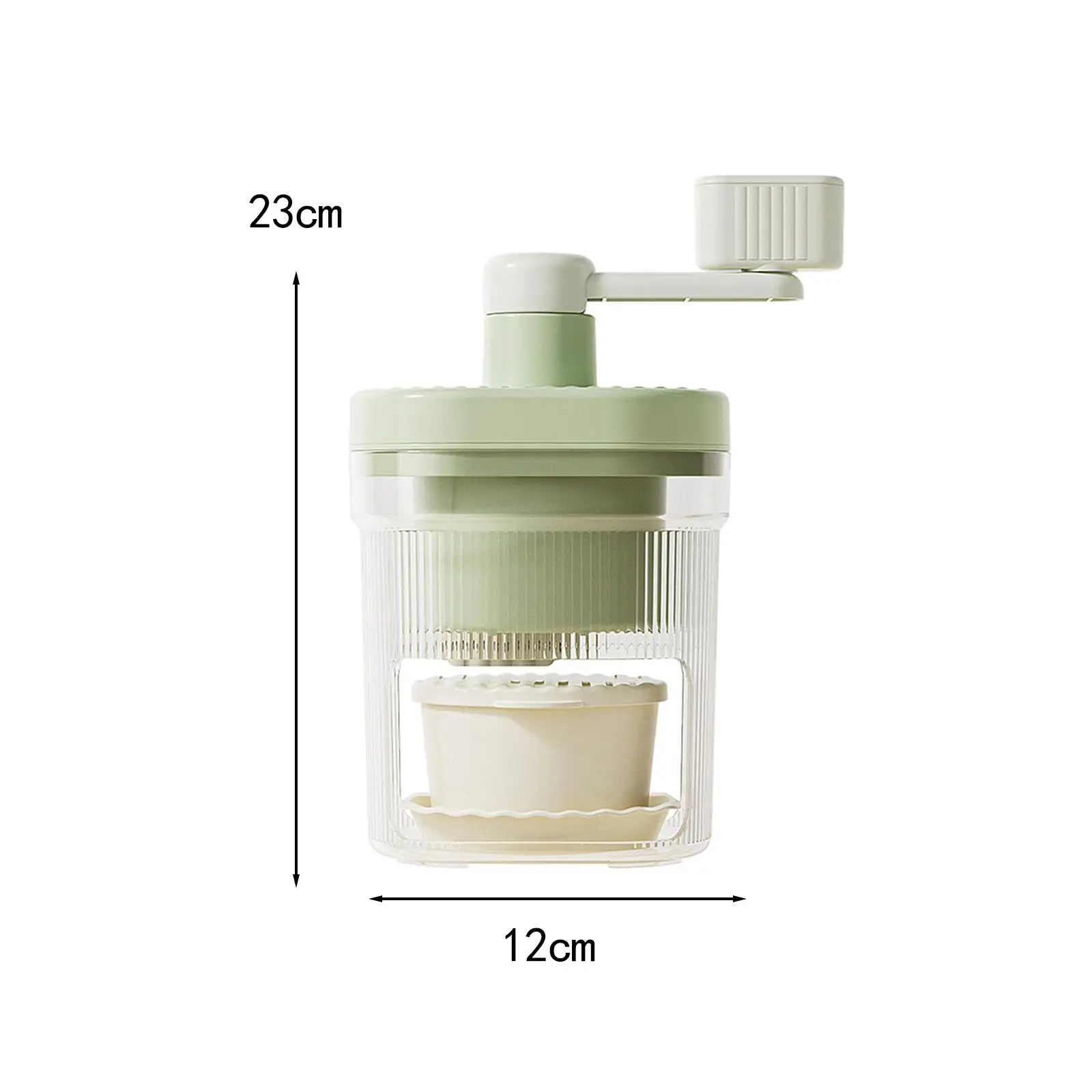 Mini Hand Crank Ice Crusher Ice Shaver Household Lightweight DIY Portable for Adults and Children Outdoor Activities Restaurants