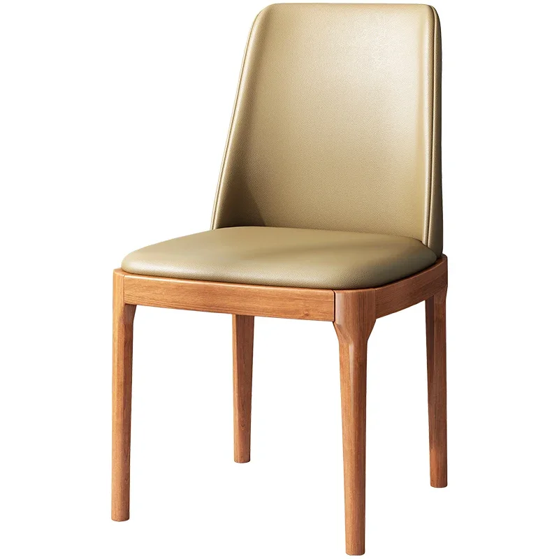 

Comfortable Leather Dining Chairs Modern Ergonomic Mobile Dining Chairs Lounge Computer Chair