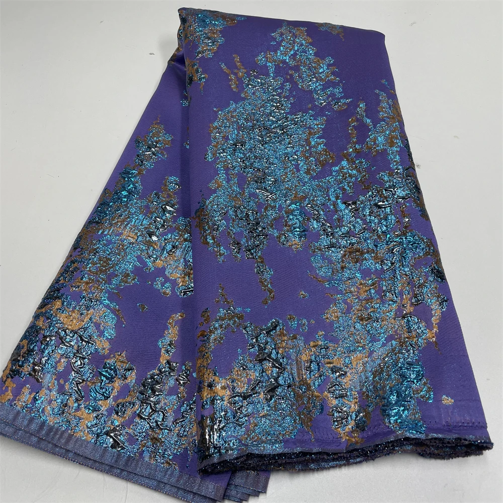 5Yards African Lace Fabric Jacquard Brocade Embroidery Party Dresses For Women French Fashion Fabrics Sewing 5 Yards Cloth