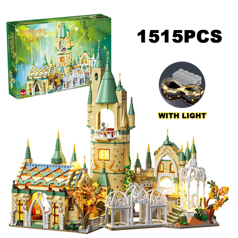 1555 Uds. Castillo de sombra verde Rivendell casa de bloques de construcción modelo montar ladrillos juguetes Halloween 、 regalo de Navidad para chico adulto