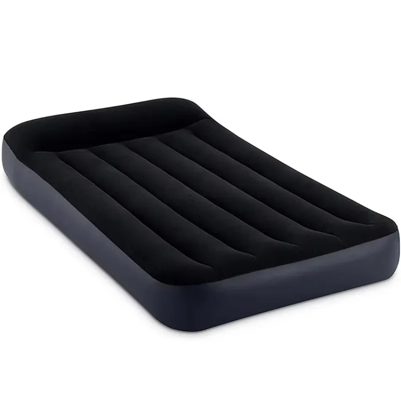 STLF Camping Travel Foldable Double Size Inflatable Car Bed PVC Flocking air Filled Sleeping Bed air Mattress With Frame
