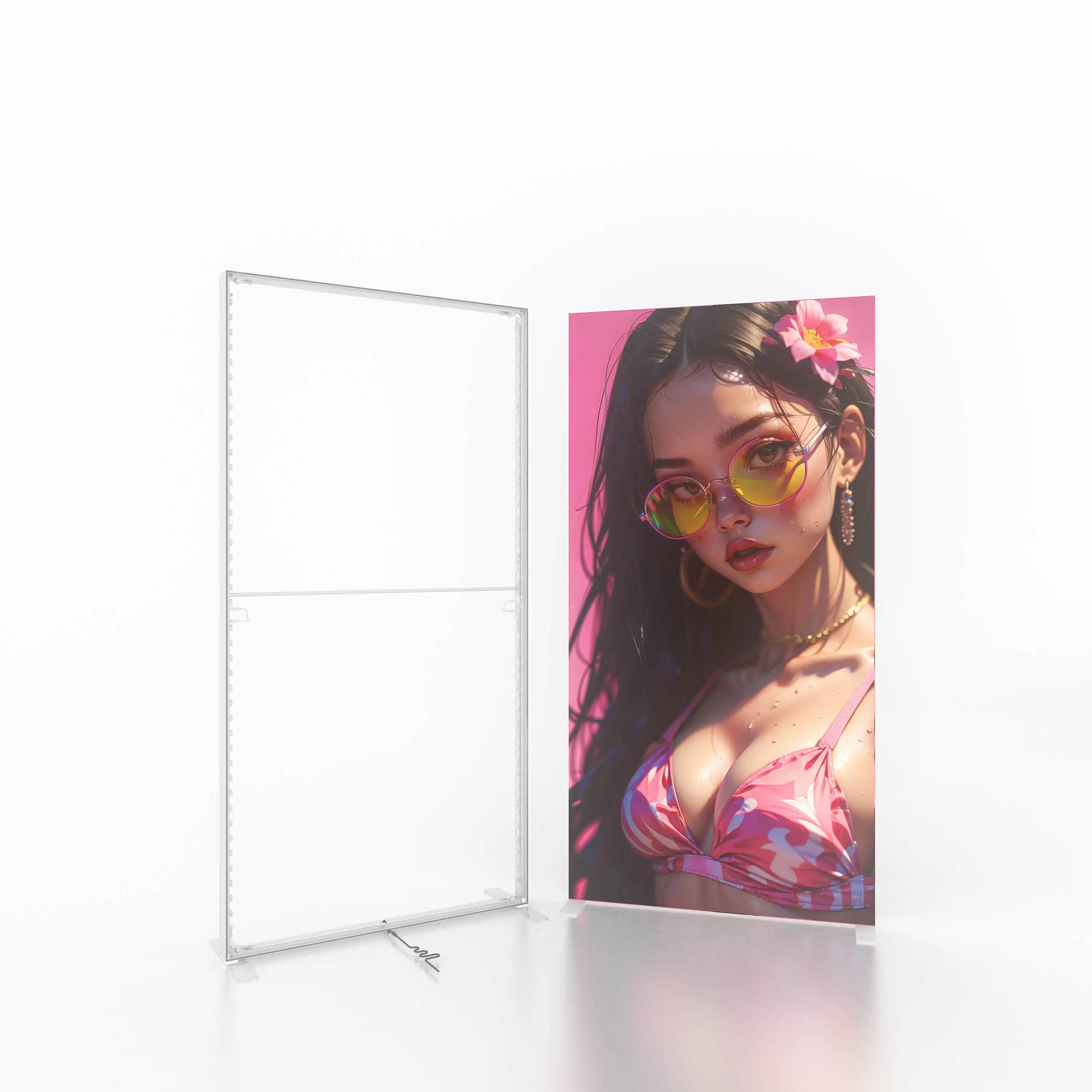 LED display board light box ultra-thin frameless advertising