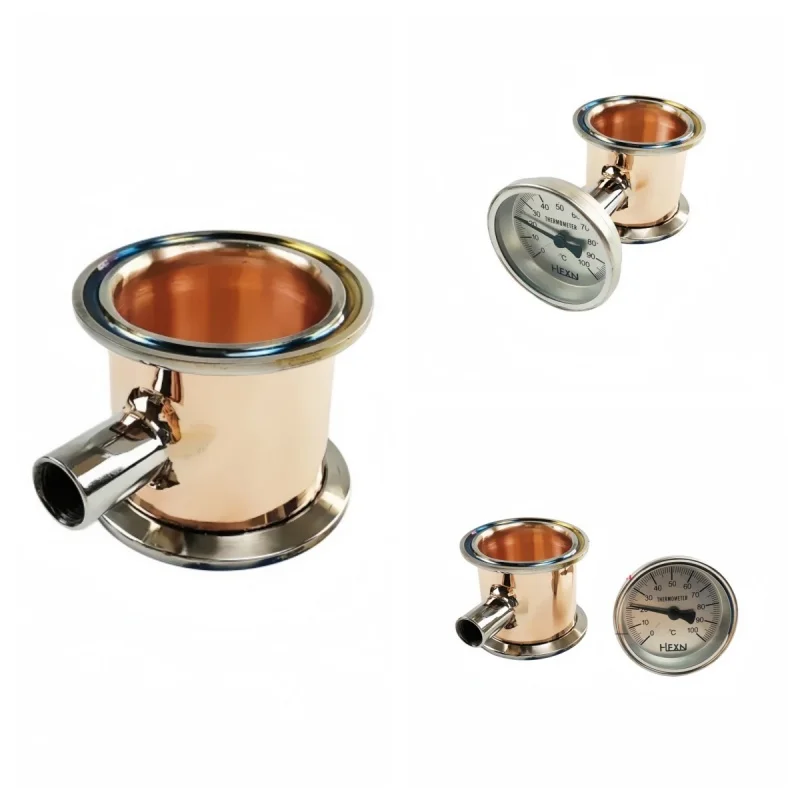 1.5inch FerruleOD50.5mm TC Copper Tube With 1/4