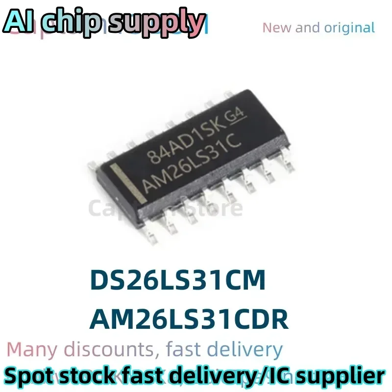5PCS   AM26LS31C CMX 100% Brand New Original Integrated circuit SOP16 AM26LS31CDR DS26LS31CM