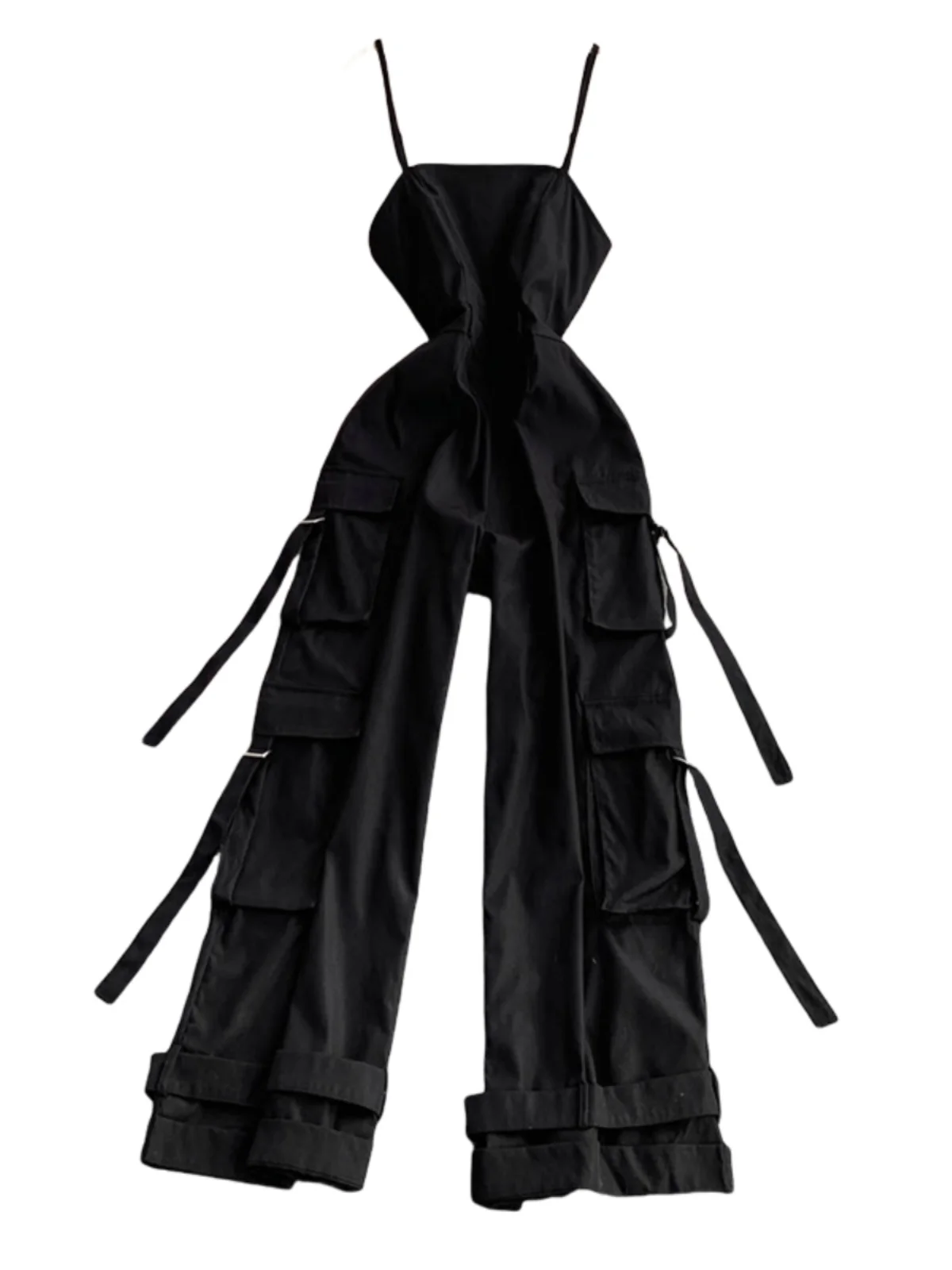 จั๊มสูทขาบานทรงหลวมเอวสูงสำหรับผู้หญิง รุ่นใหม่ประจำฤดูร้อนปี 2025 เหมาะสำหรับใส่ทำงานหรือเดินทาง