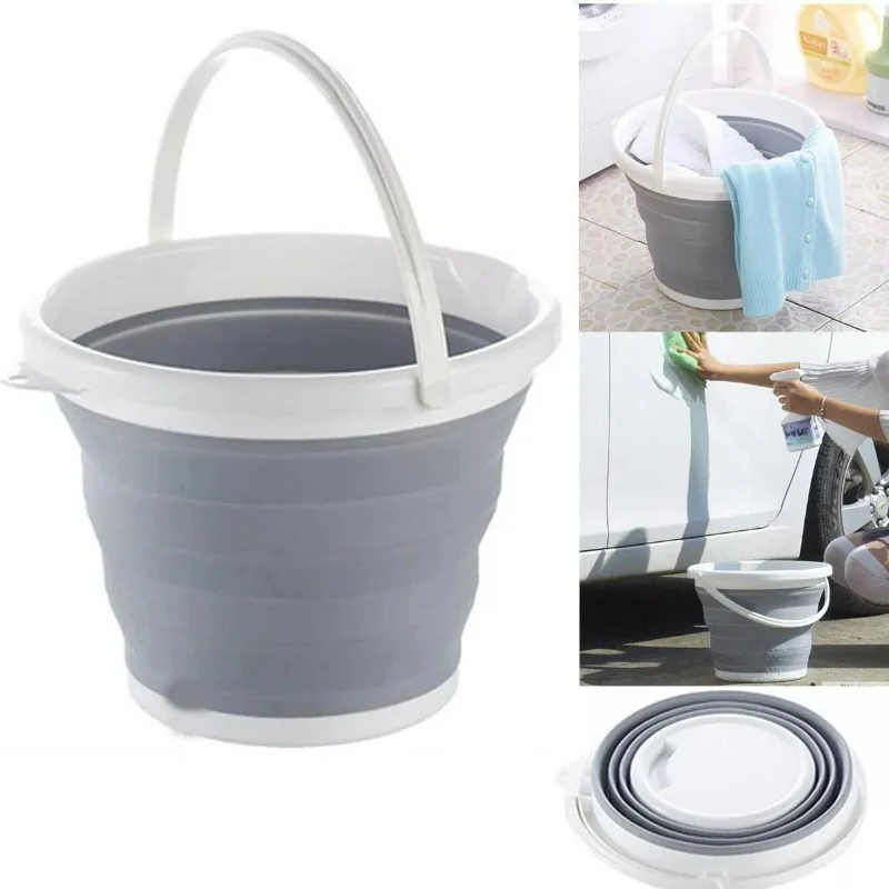 

Motorhome Water Funnel Filler Toilet Flush Filler Funnel & 10l Collapsible Folding Silicon Bucket For Caravan Campervan