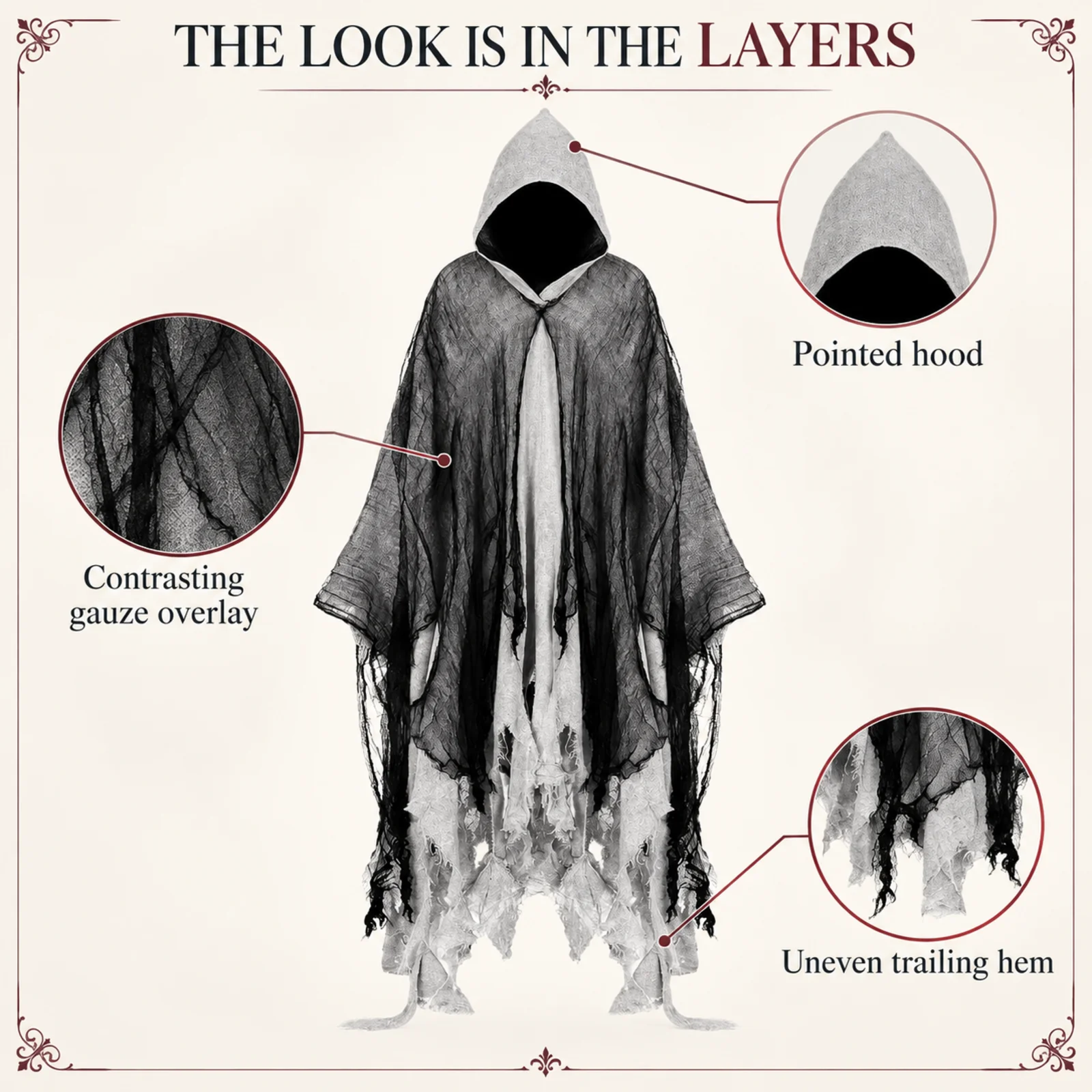 Halloween Hooded Cloak Cape Di - Bathrobe review and price