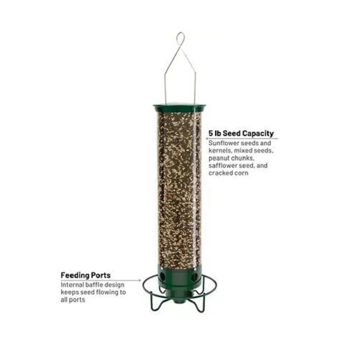 Droll Yankees YF-M Yankee Flipper Squirrel-Proof Wild Bird Feeder with Weight Activated Rotating Perch