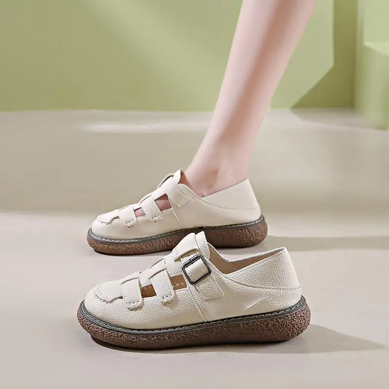 

Модные женские сандалии-флип-топы на лето 2026 года: ретро, перфорированные, дышащие, простые, с мягкой подошвой, в римском стиле