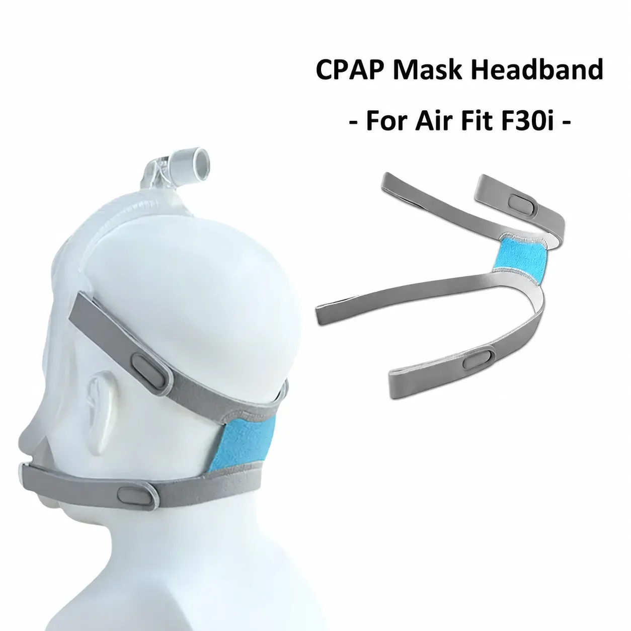 1PCS F30i Ventilator Mask Compatible Soft Elastic Sponge CPAP Mask Headgear Strap-Comfort Durable Replacement Head Band