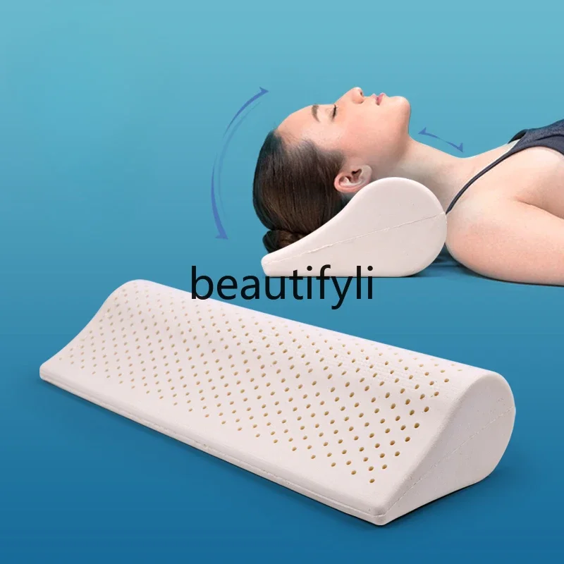 Latex neck cervical pillow cylindrical candy sleep special spine pillow circular spine water drop round pillow