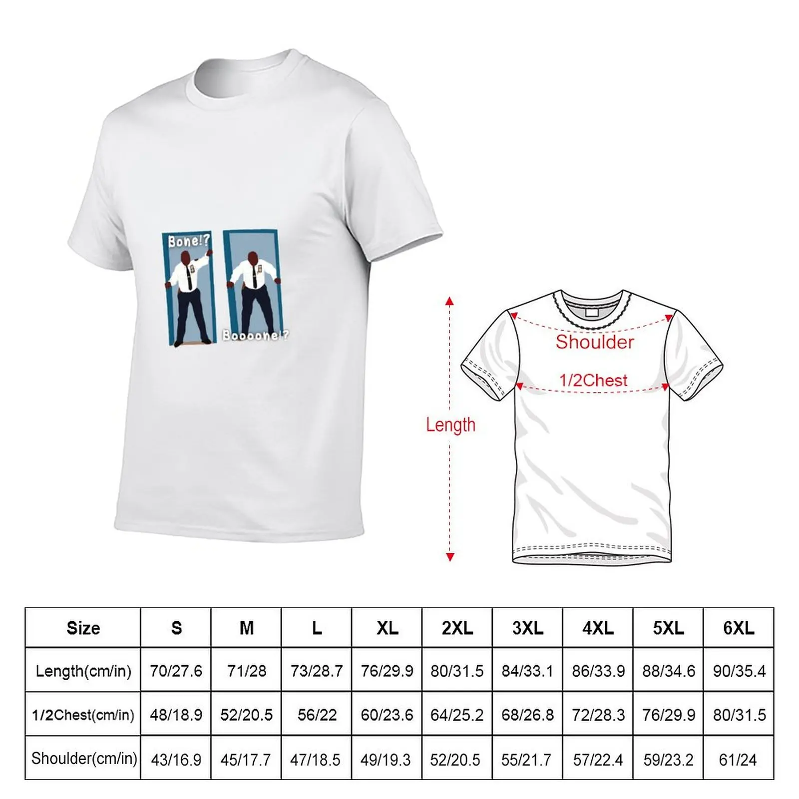 B99 - CAPTAIN HOLT BONE! T-Shirt Labor Work Casual T-Shirt
