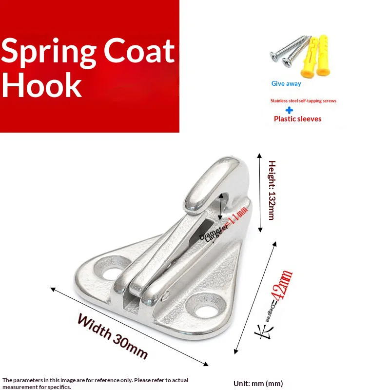 304 Stainless Steel Hanging Hook Fan Hook Sandbag Hook Wall Ceiling Pendant Lamp Hook Suspension Hook Ring U-shaped Load-bearing
