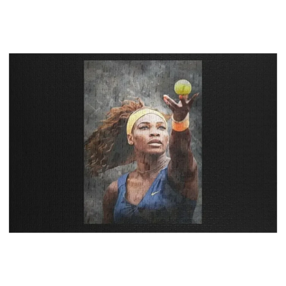 Serena Williams/Serena Williams gift /Serena Williams goat Jigsaw Puzzle Toddler Toys Wood Animals Puzzle