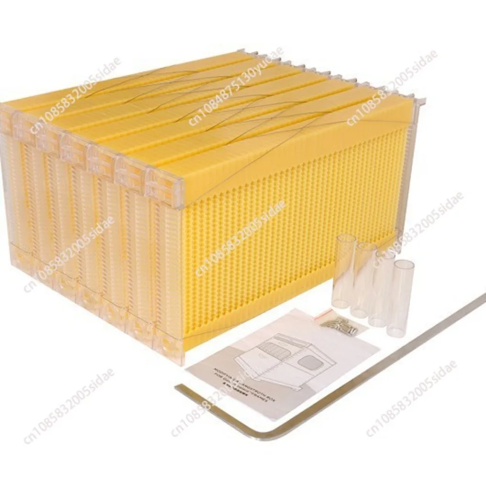 Plastic Self-Flowing Honey Nest Grid, Honey Box, Bee Spleen, Apis Melquera, Honeycomb Frame, Hive