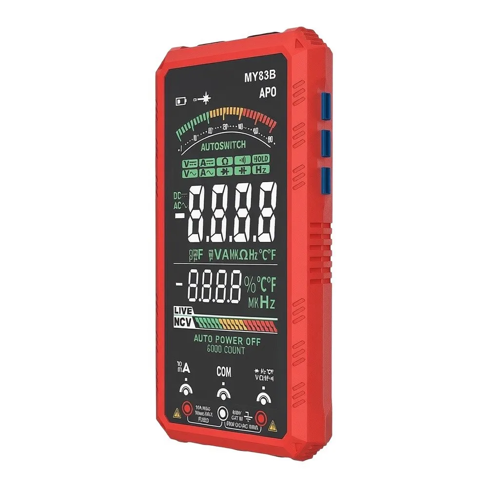 MY83B Smart Multimeter 6000 Counts with Frequency Measurement Temperature Reading and Non Contact Voltage Detection