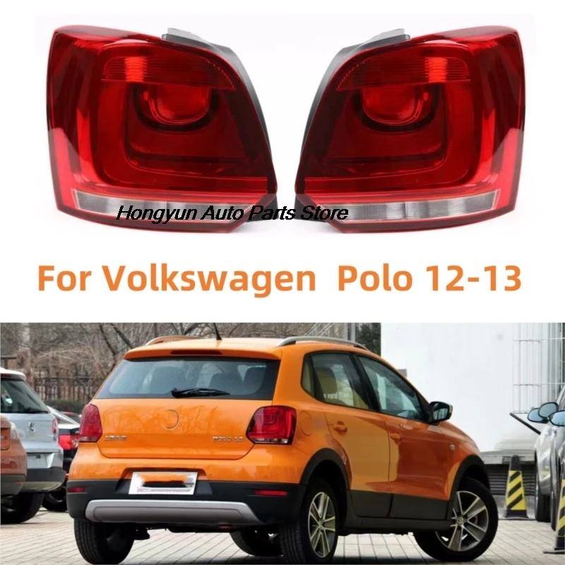 For Volkswagen VW Polo Hatchback 2012 2013 Rear Light Tail Lamp Without Bulbs Car Lights Brake Indicator Light 1PC