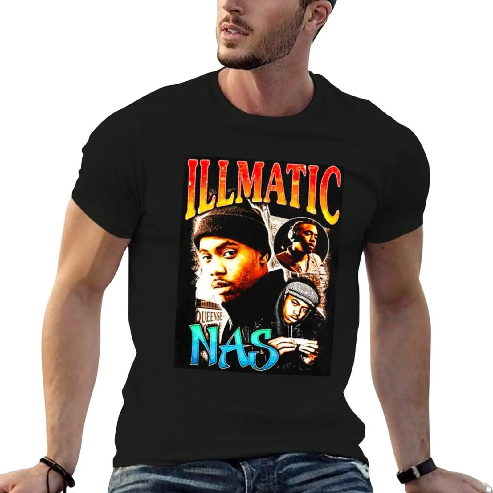 

designer t Nas man Illmatic shirt t shirt T-Shirt cotton man