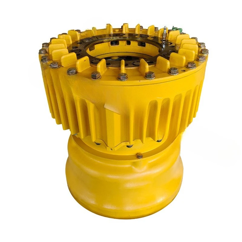 Brake hub travel end transmission wheel edge deceleration brake hub