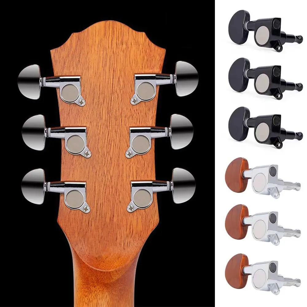 

New String Knob Guitar Tuning Pegs Replacement Geared Tuners Machine Heads Sealed Vintage Machine Heads Tuners Guitar