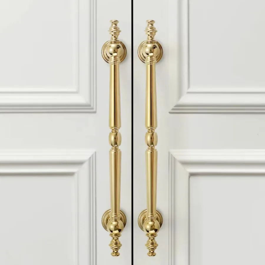 Nordic Solid Brass Handles for Furniture Bright Gold Creative Modeling Cabinet Knobs and Handles Furniture Hardware Fittings