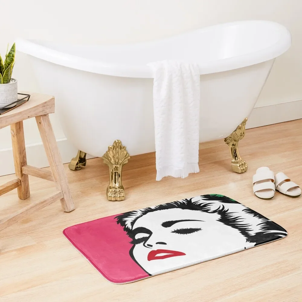 

Madonna Pop Art 80's Era. Bath Mat External Entrance Doormat Non-Slip Pad Mat