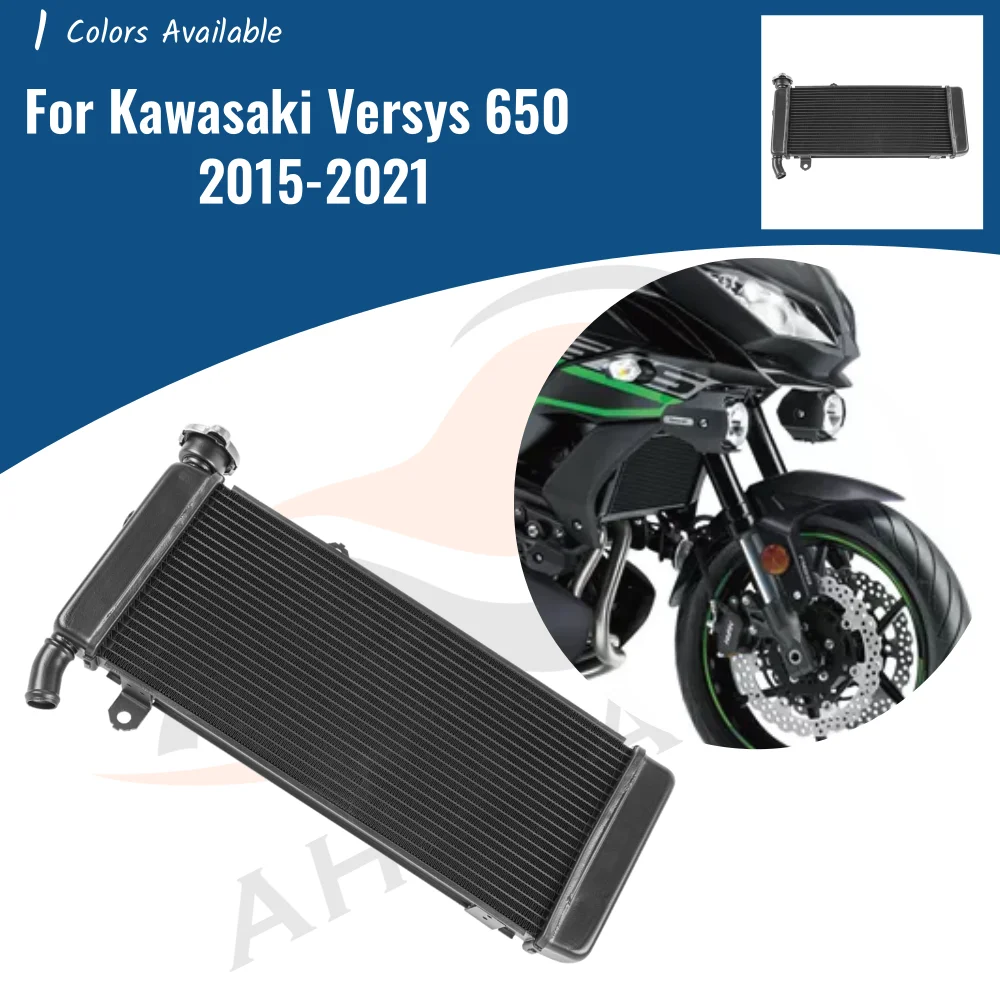 

Сменный радиатор для мотоцикла, кулер для Kawasaki Versys 650 2015-2024 2017 2018 2019 Versys650, аксессуары для резервуара для охлаждения воды