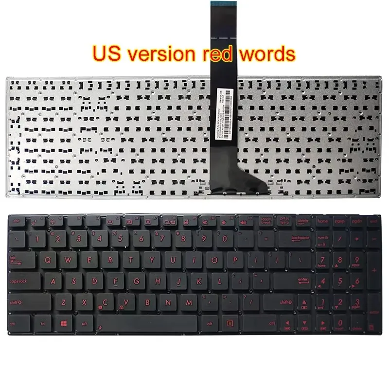 Clavier US/FR pour ASUS X552C K550C X550D R510VC R510VB R510 R510C R510LD R510LN R510LB VM590Z X750J X750JA X750JB X750JN K750