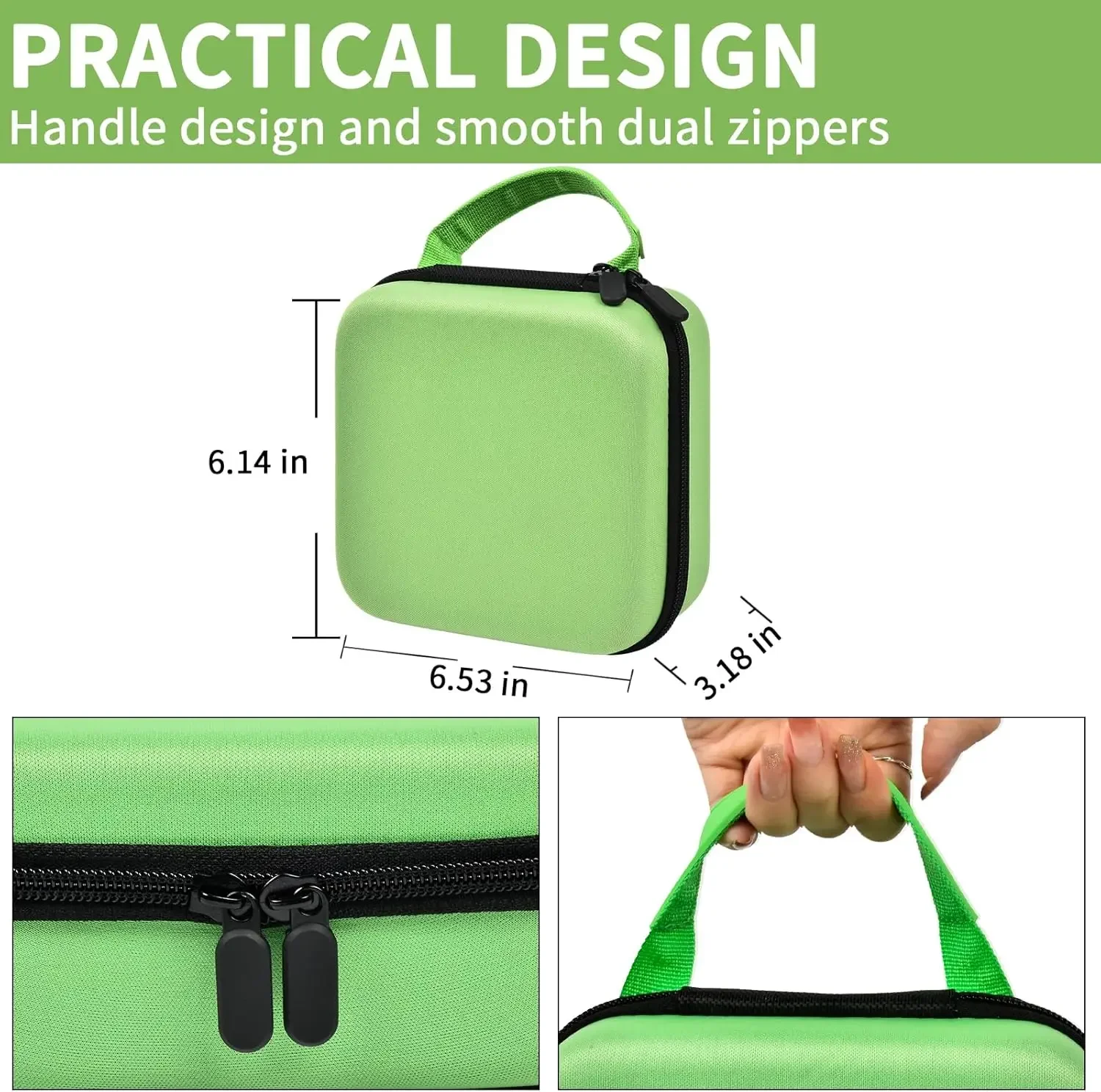 (العلبة فقط) حافظة متوافقة مع طابعة الملصقات الحرارية اللاسلكية NIIMBOT B21، حامل لصانع الملصقات بدون حبر وملصق الملصقات